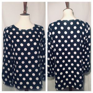 Ann Taylor Polka Dot Top